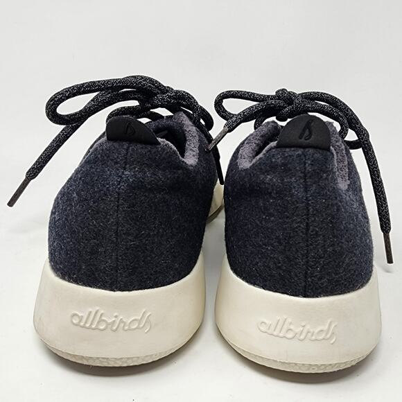Allbirds Sneakers Women 9M Mizzle Wool Runners 0120 NV1 Grey Cream Sole Low Top - Picture 5 of 10